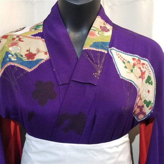 "Taisho Fans" Vintage Kimono - Kyoto Kimono