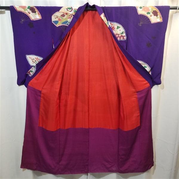 "Taisho Fans" Vintage Kimono - Kyoto Kimono