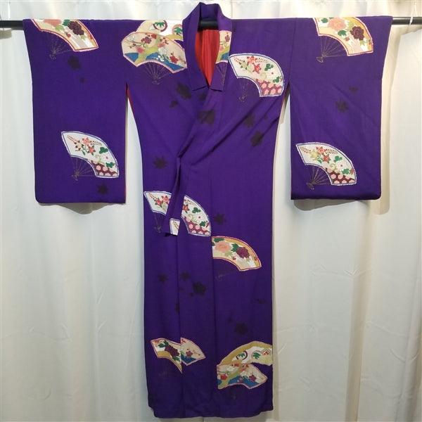 "Taisho Fans" Vintage Kimono - Kyoto Kimono