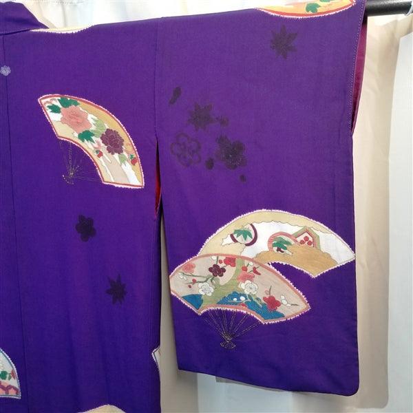 "Taisho Fans" Vintage Kimono - Kyoto Kimono
