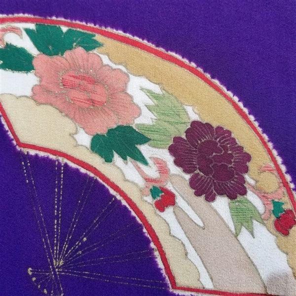 "Taisho Fans" Vintage Kimono - Kyoto Kimono