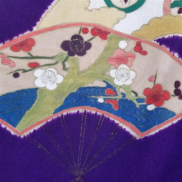 "Taisho Fans" Vintage Kimono - Kyoto Kimono