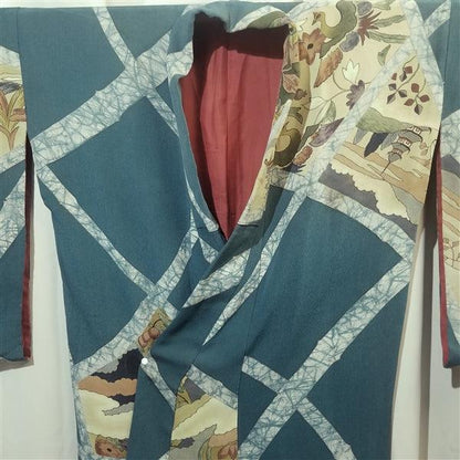 "Teal Beauty" Vintage Kimono - Kyoto Kimono