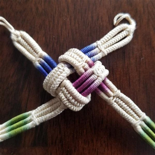 "Three's a Charm" Vintage Haori Himo - Kyoto Kimono