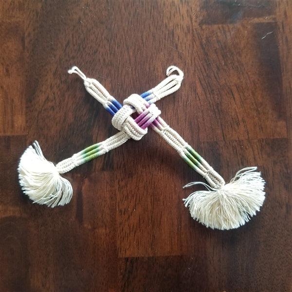 "Three's a Charm" Vintage Haori Himo - Kyoto Kimono