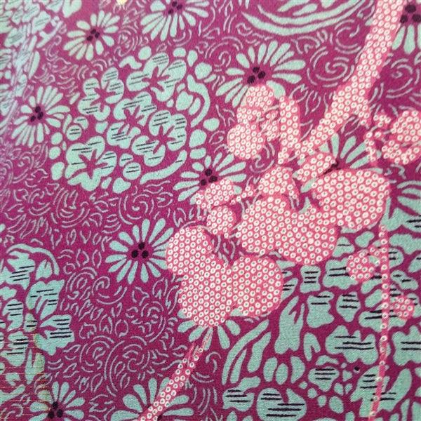 "Ume Silhouette" Vintage Kimono - Kyoto Kimono