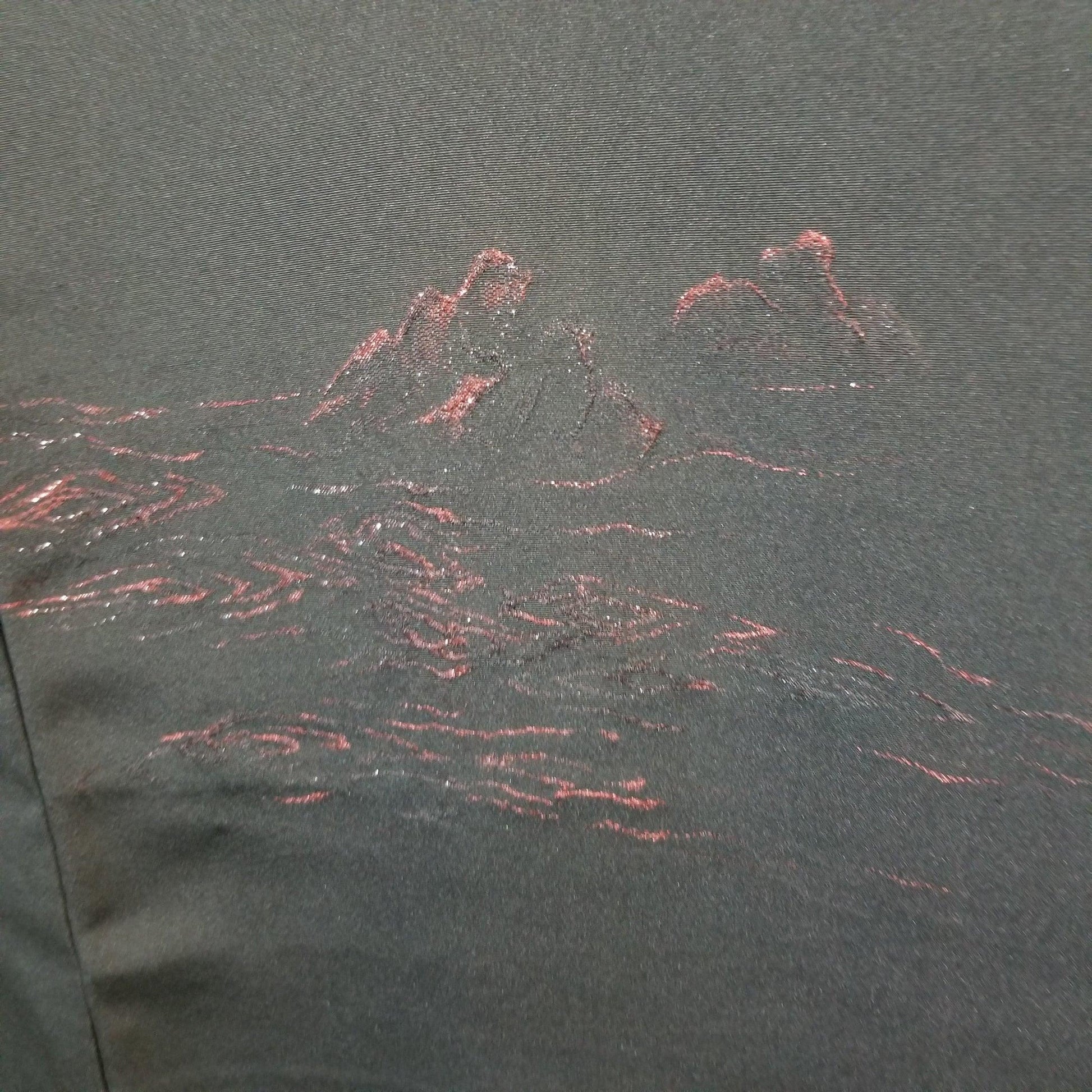 "Zen in Red" Vintage Haori - Kyoto Kimono