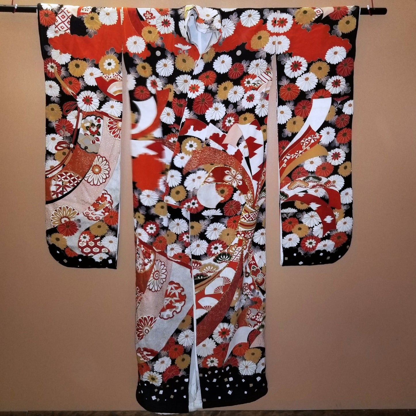 "Noshi Ribbons" Vintage Wedding Kimono Kakeshita