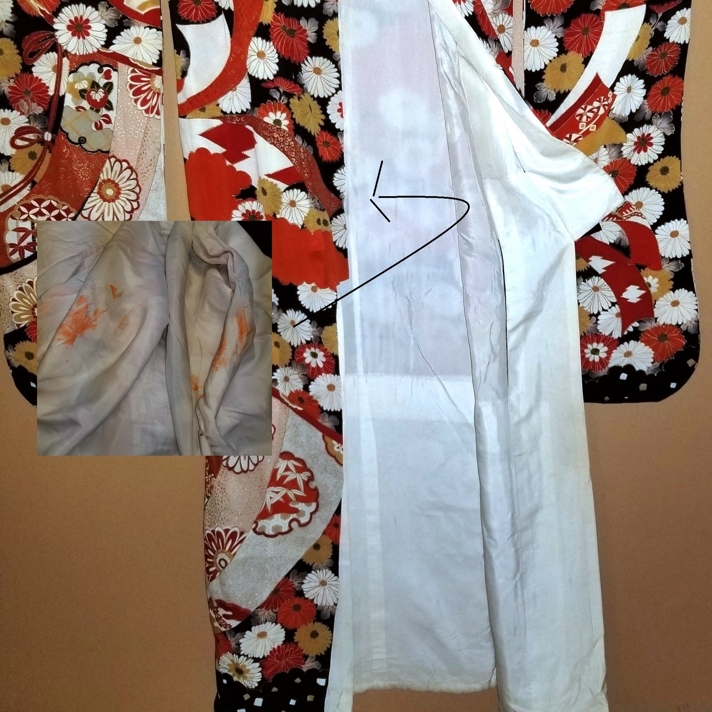 "Noshi Ribbons" Vintage Wedding Kimono Kakeshita