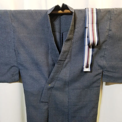 "Indigo Breeze" Man's Summer Kimono