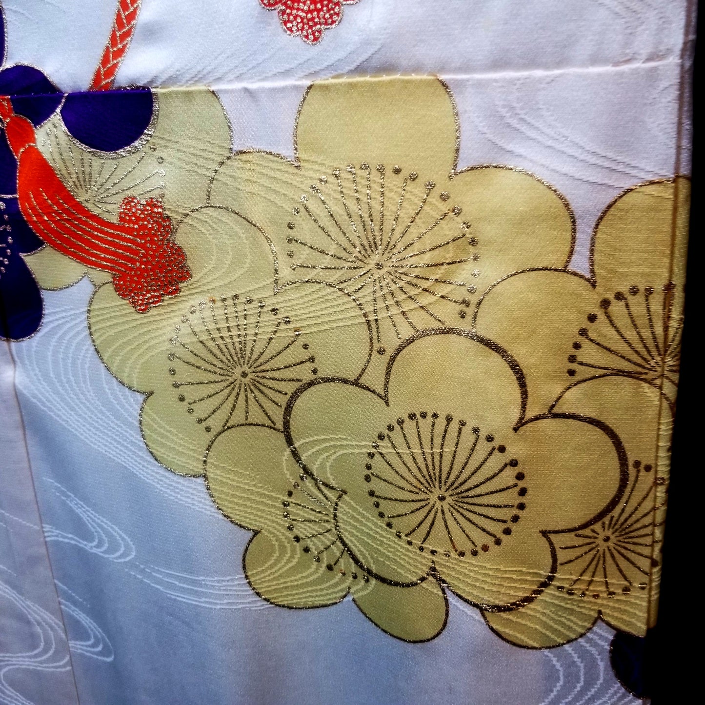 "Purple Plum Blossoms" Vintage Girl's Kimono