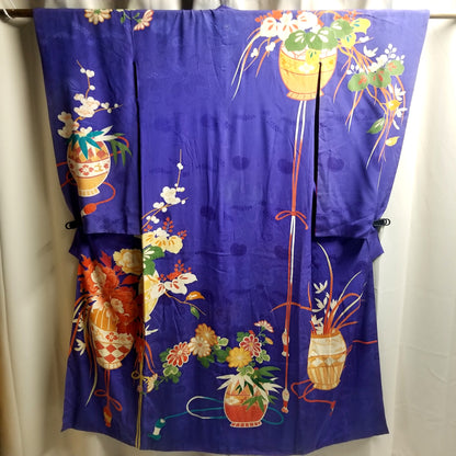 "Taisho Ikebana" Furisode Kimono