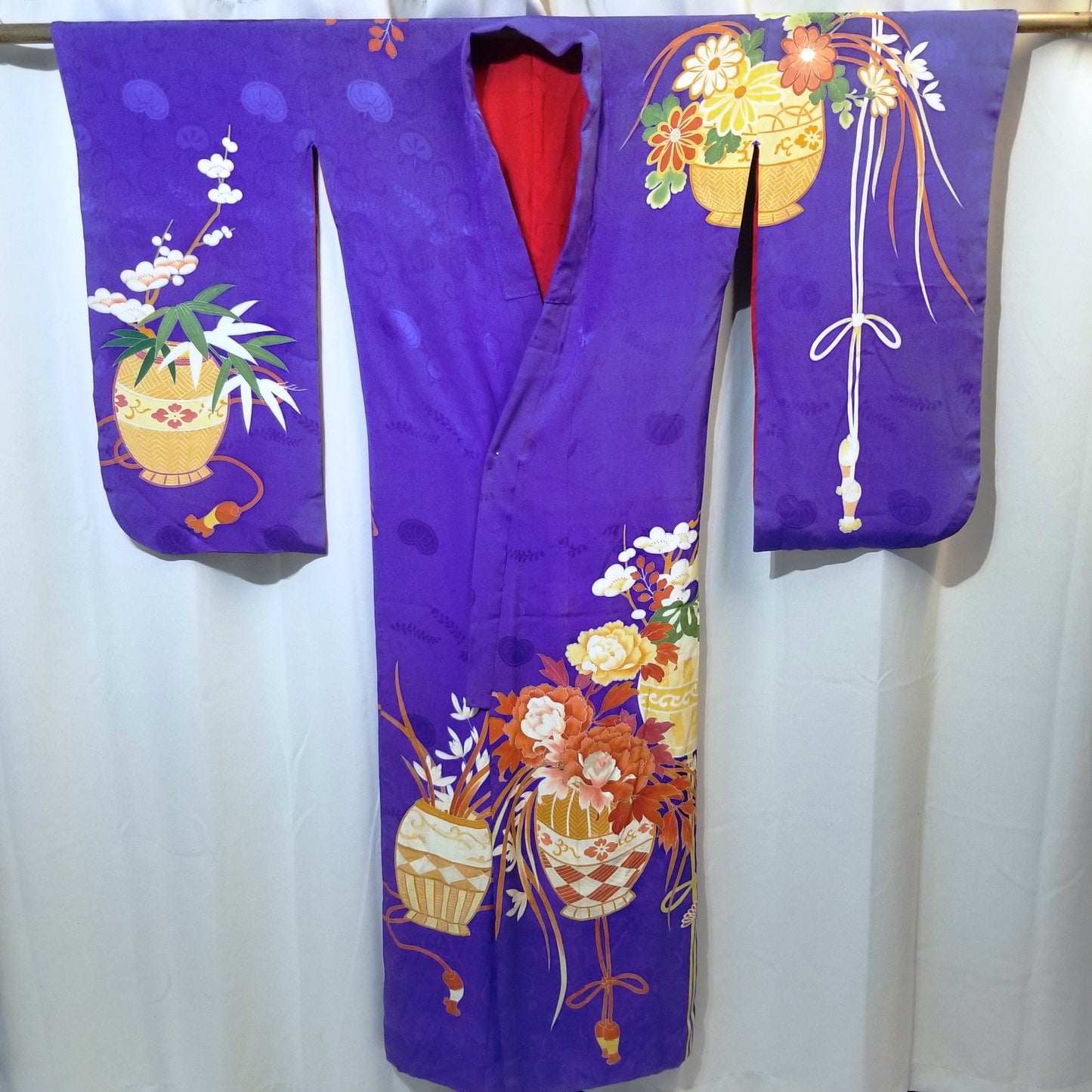 "Taisho Ikebana" Vintage Kimono