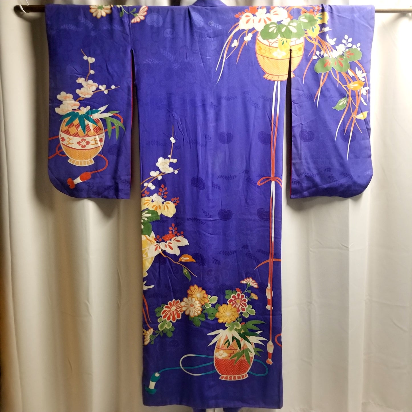 "Taisho Ikebana" Furisode Kimono