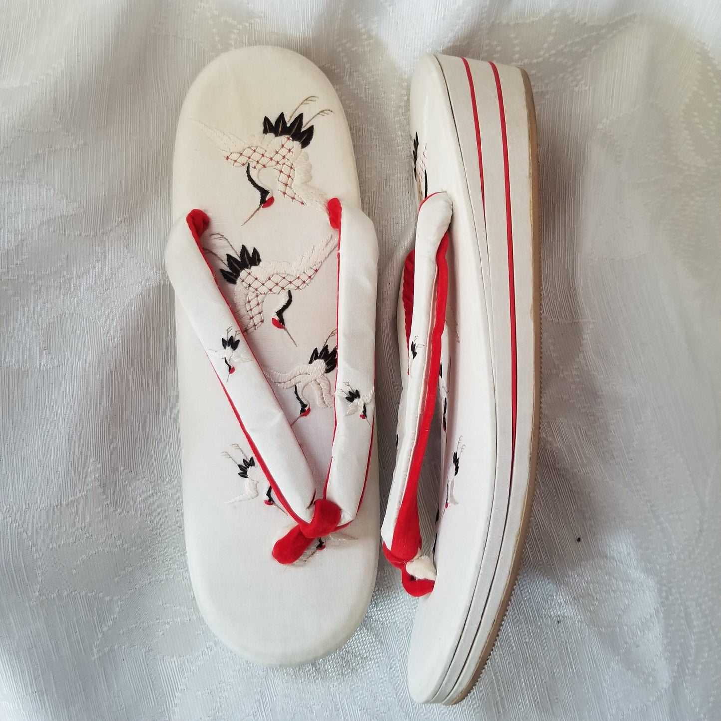 "Wedding Cranes" Womans Zori