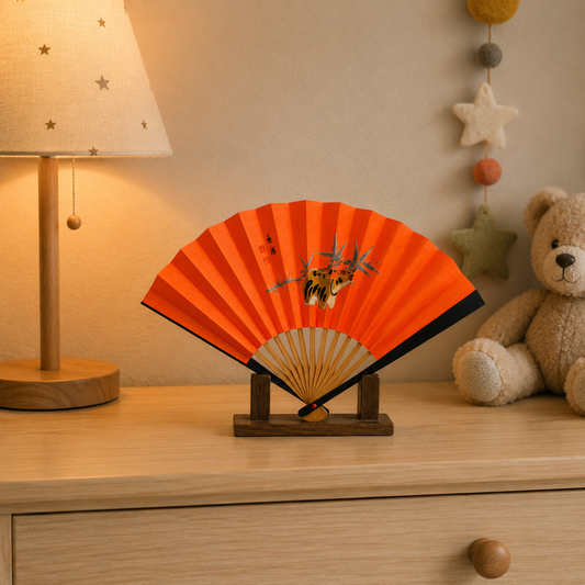 "Year of the Tiger" Vintage Folding Fan