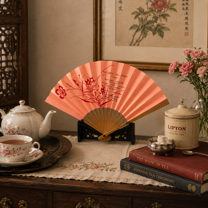 "Captain's Tea" Vintage Folding Fan