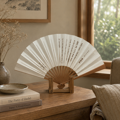 "Jugemu" Vintage Folding Fan
