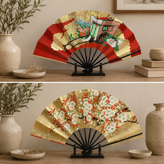 "Imperial Bloom" Vintage Dance Folding Fan