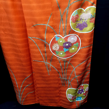 "Heart Lillies" Vintage Japanese Kimono