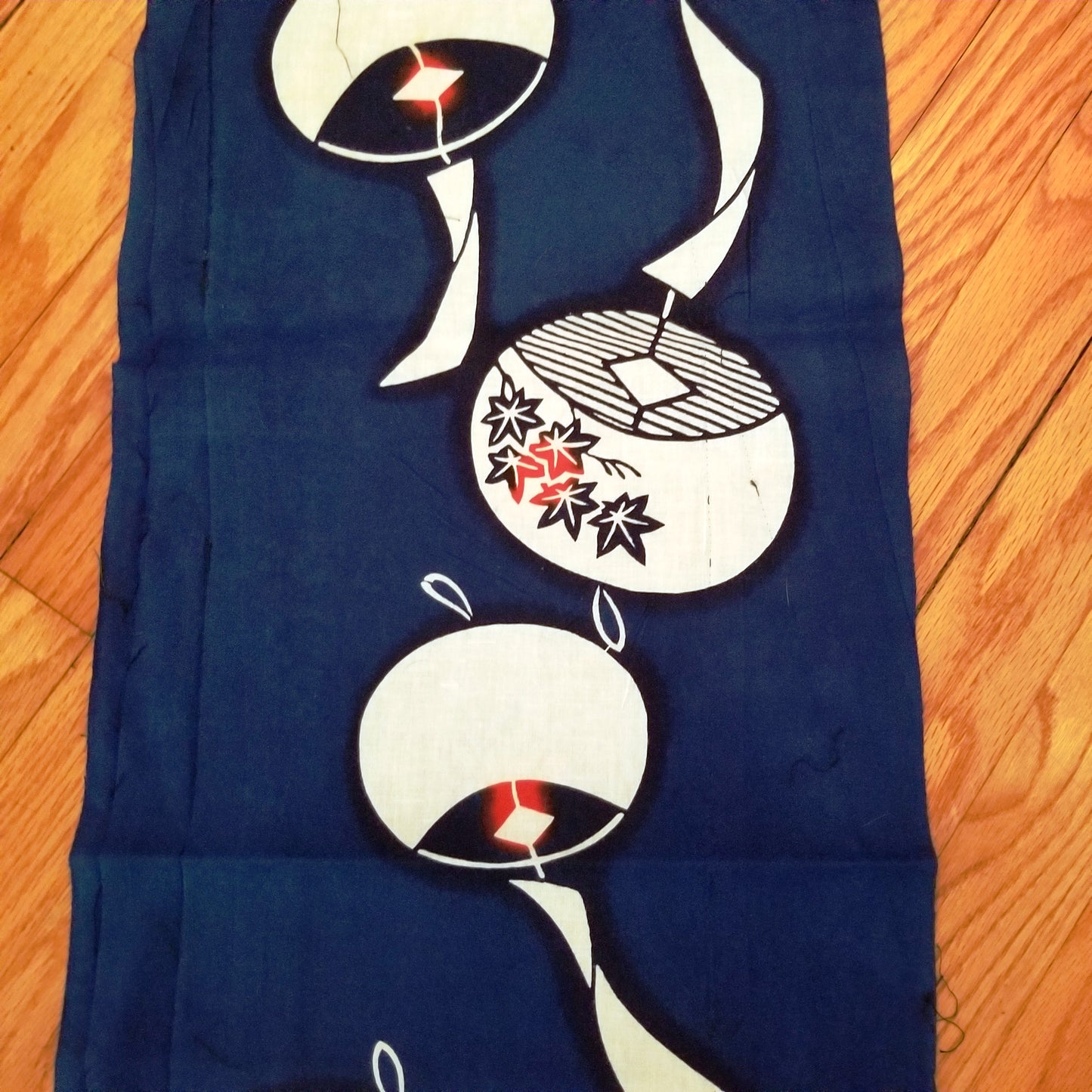 "Wind Chimes" Vintage Yukata Yardage