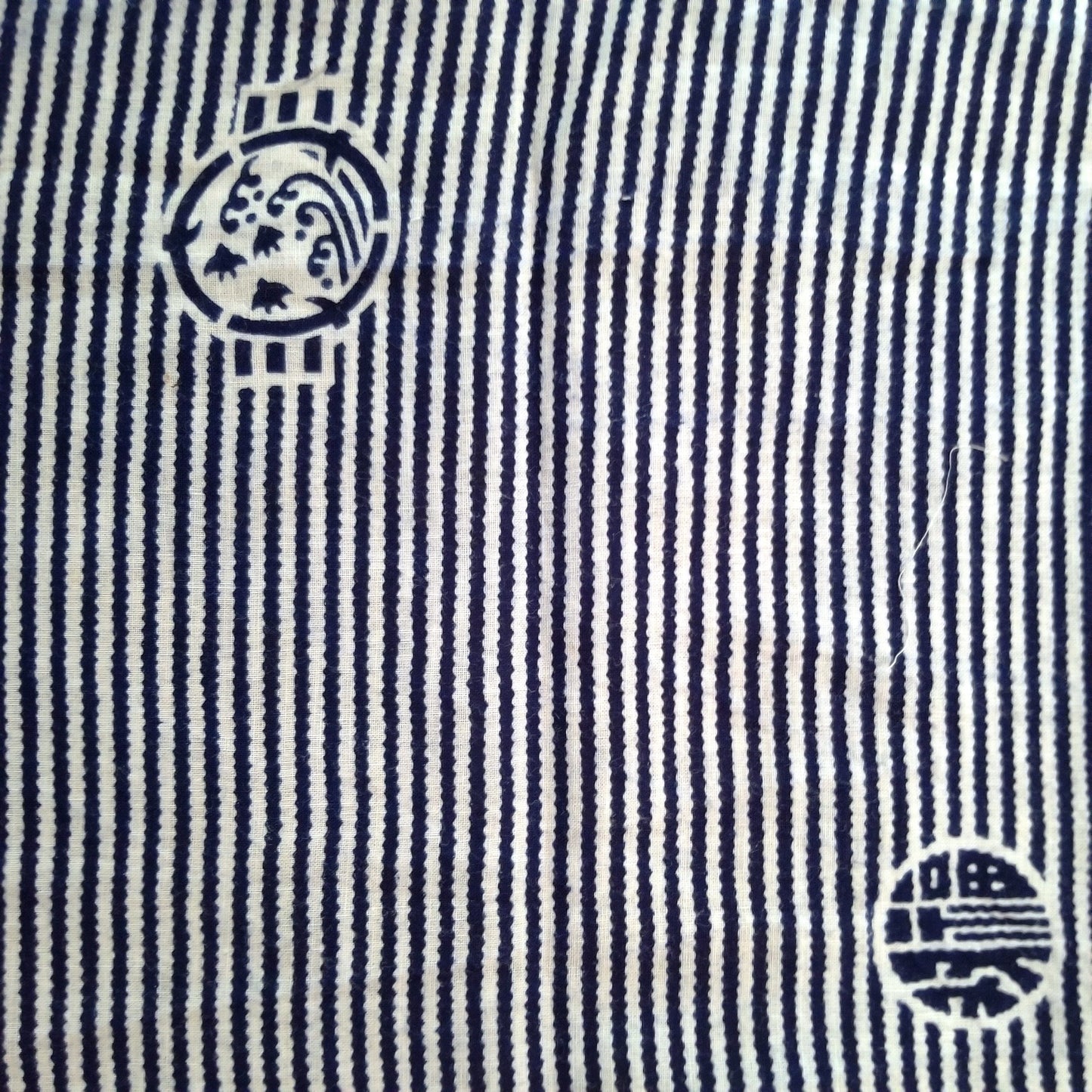 "Circles and Stripes" Vintage Yukata Yardage