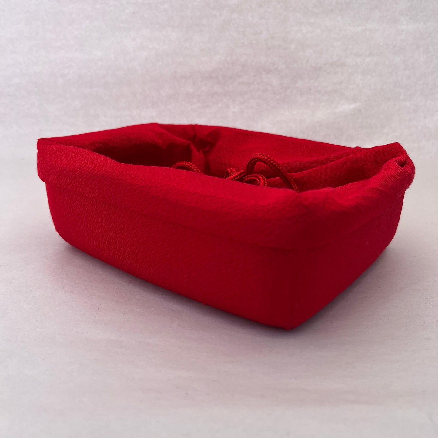 "Solid Red" Japanese Kinchaku Purse