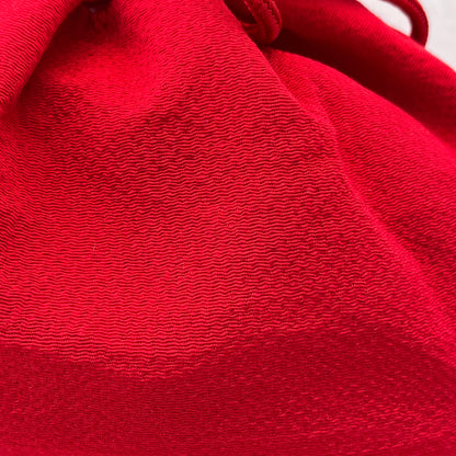 "Solid Red" Japanese Kinchaku Purse