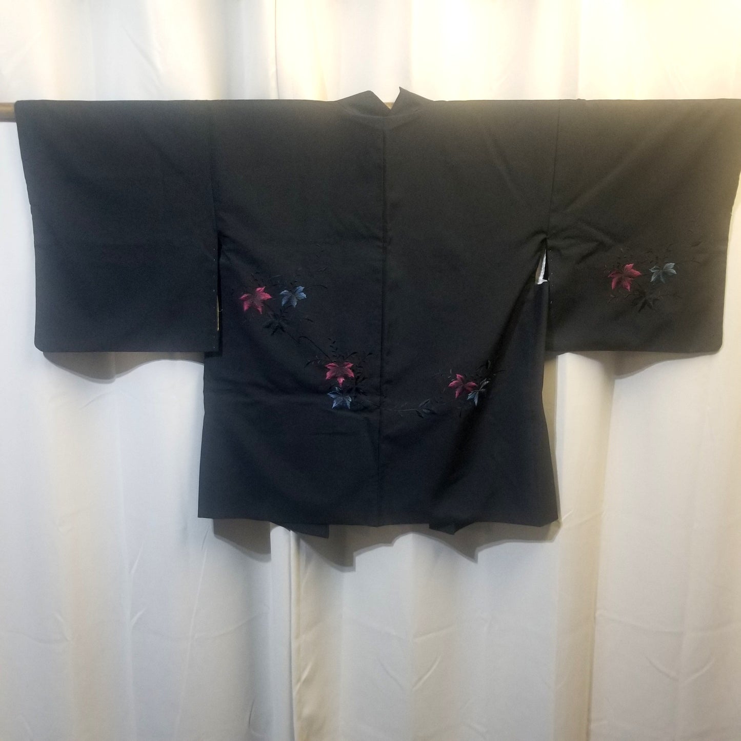 "Embroidered Leaves" XL Oki Haori