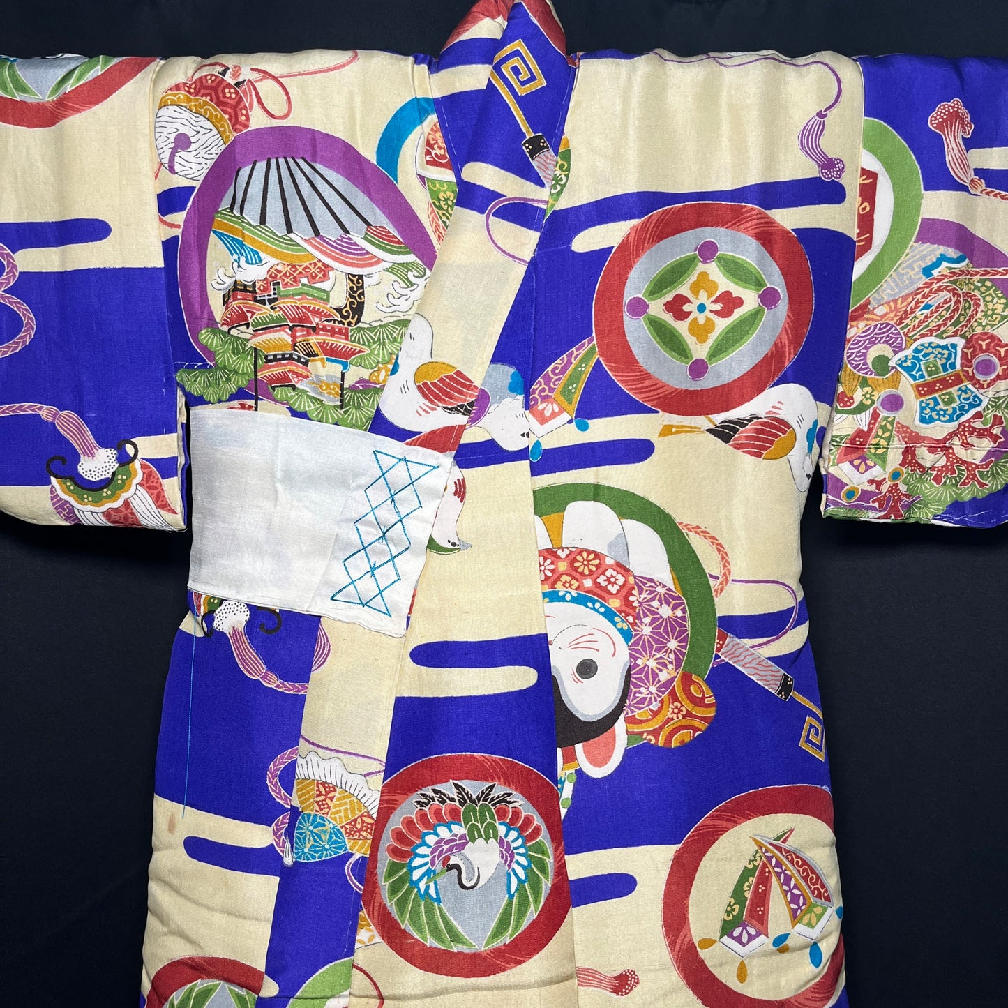 "Smiling Cat" Vintage Boy's Kimono