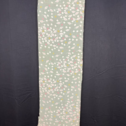 "Cherries on Green" Vintage Kimono Yardage