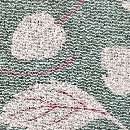 "Cherries on Green" Vintage Kimono Yardage