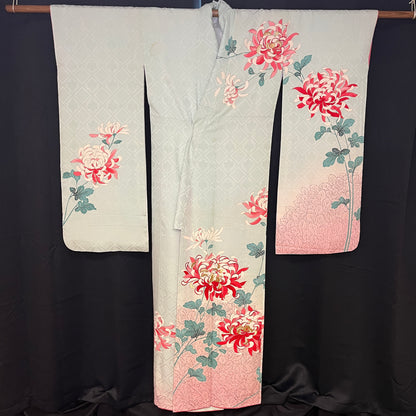 "Spider Mums" Vintage Furisode Kimono