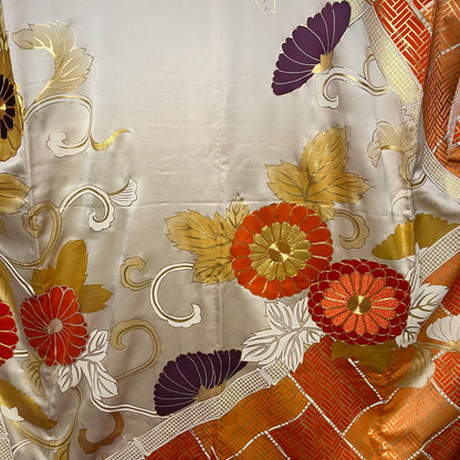 "Autumn Charmer" Vintage Furisode Kimono