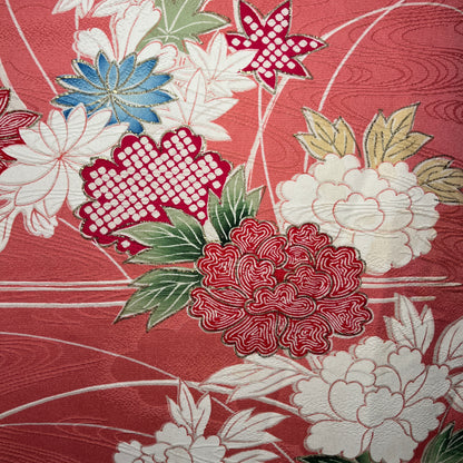 "Taisho Garden" Vintage Furisode Kimono