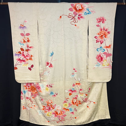 "Delicate Desire" Vintage Furisode Kimono