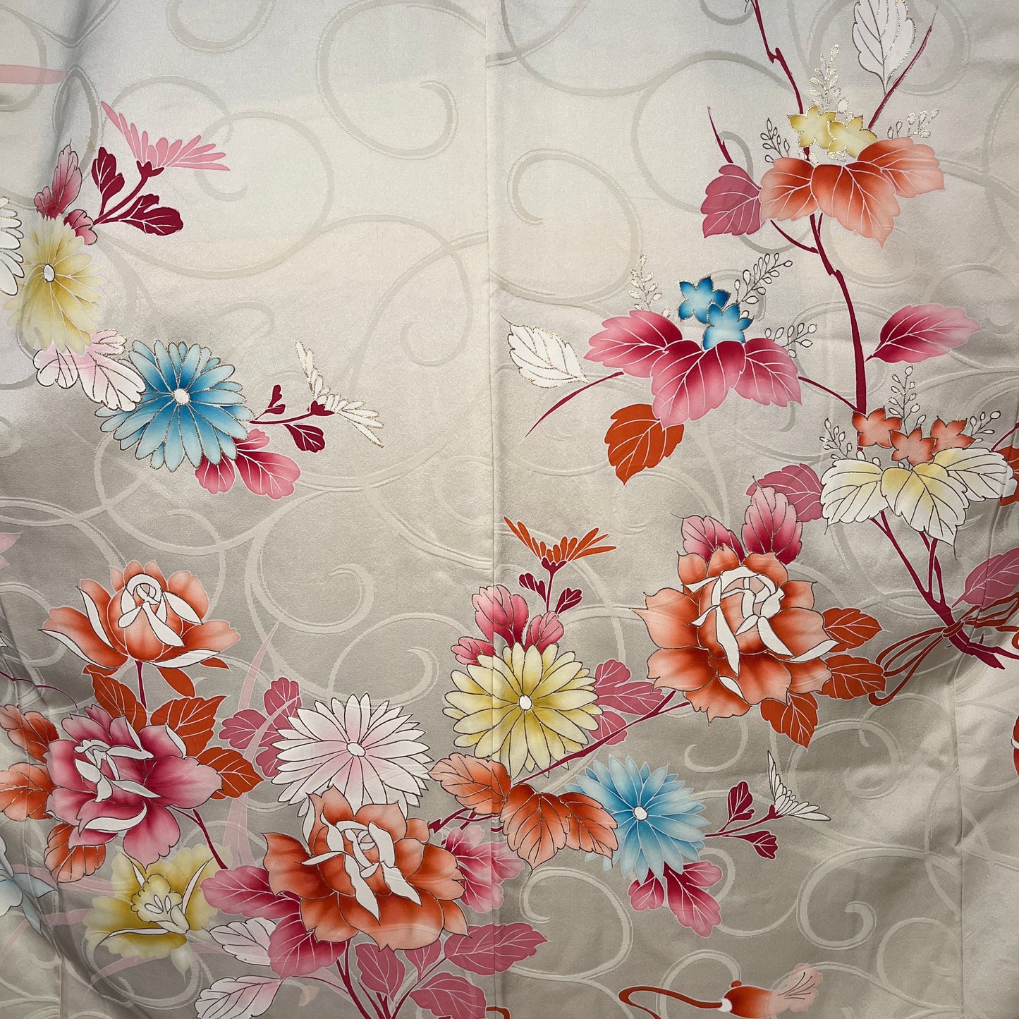 "Delicate Desire" Vintage Furisode Kimono