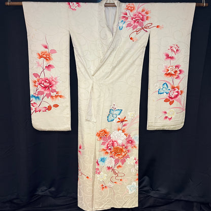 "Delicate Desire" Vintage Furisode Kimono