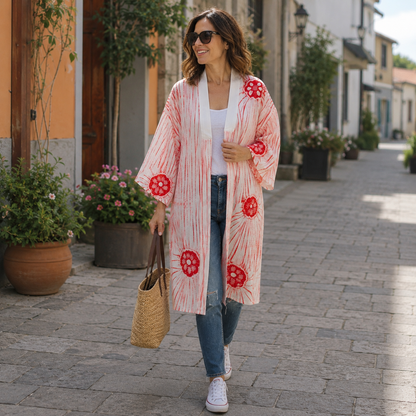 "Suji Shibori" Vintage Juban Underkimono