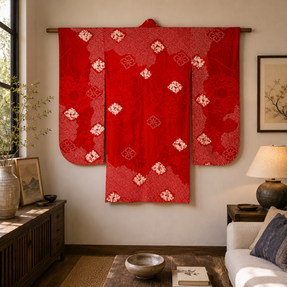 "Cherries Jubilee" Vintage Juban Underkimono