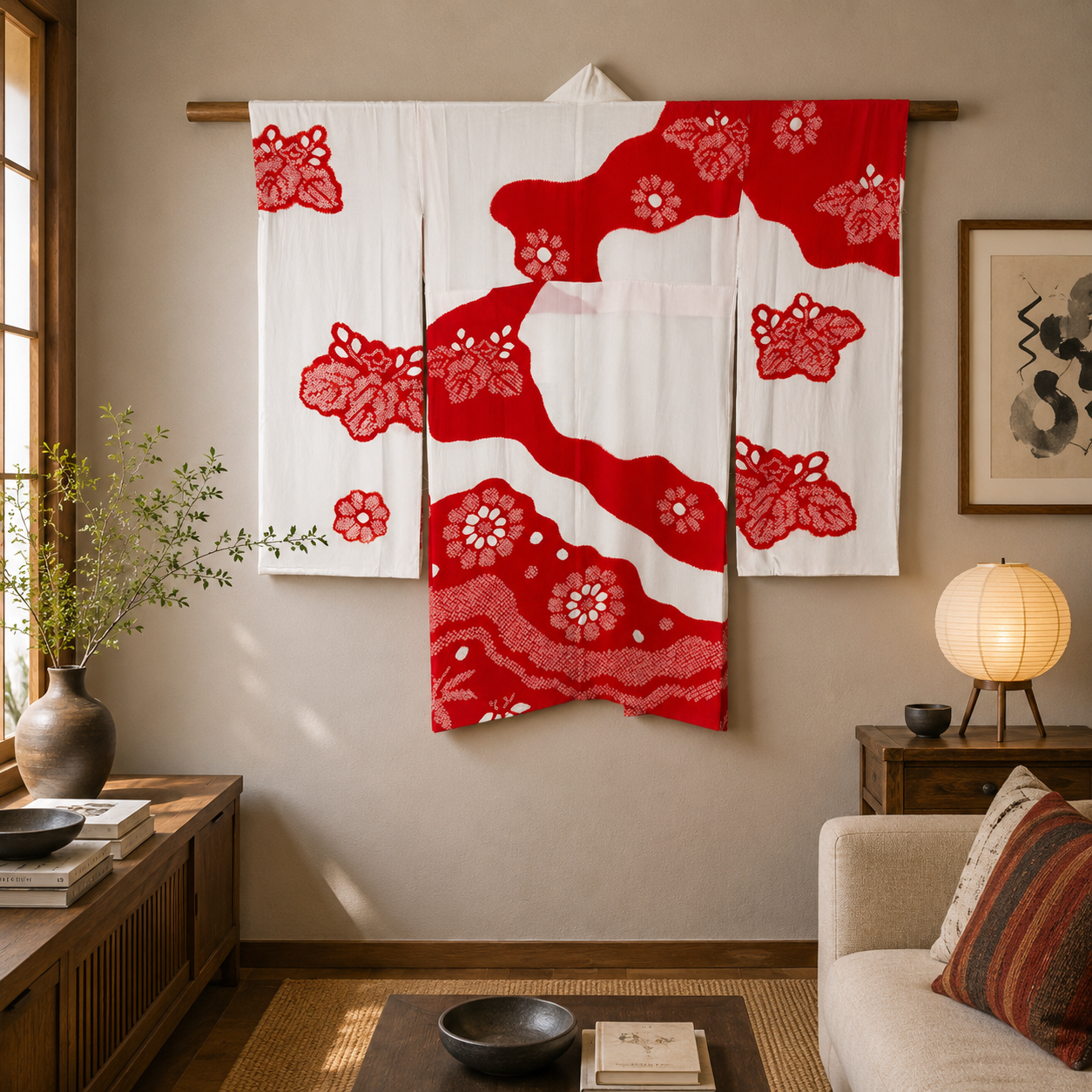 "Paulownia Shibori" Vintage Underkimono