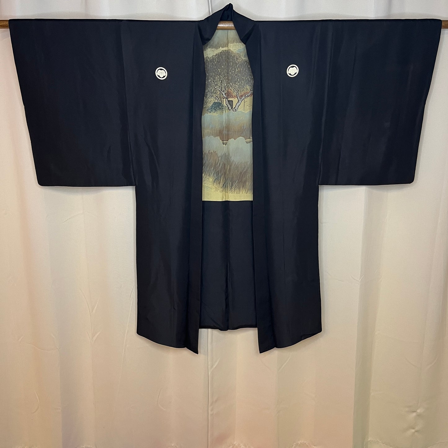 "House in the Bay" Vintage Man's Haori