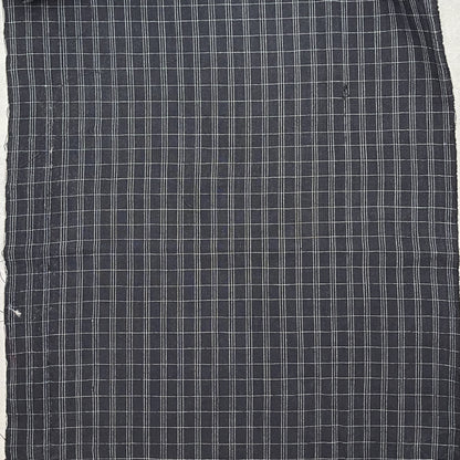 "Dark Plaid" Vintage Kimono Yardage