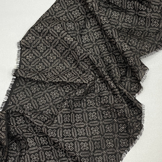 "Dark Dorozome" Vintage Kimono Yardage