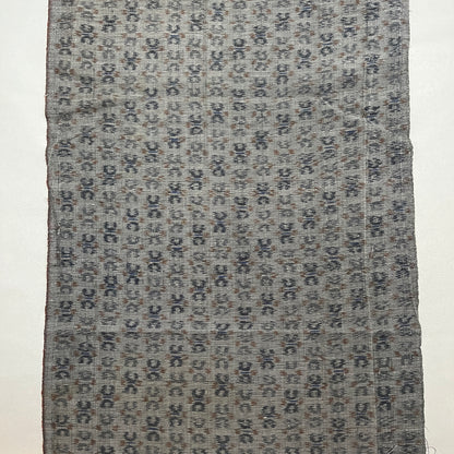 "Gray Ikat" Vintage Kimono Yardage