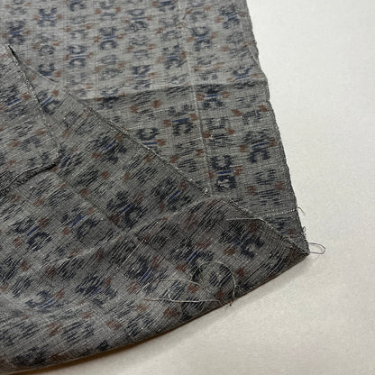 "Gray Ikat" Vintage Kimono Yardage