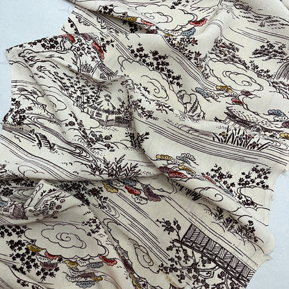 "Traditional Japan" Vintage Kimono Yardage