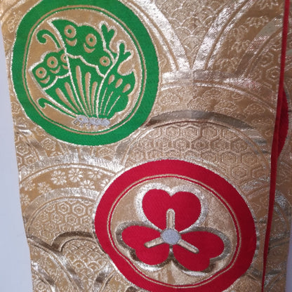 "Butterfly Crests" Vintage Han Maru Obi