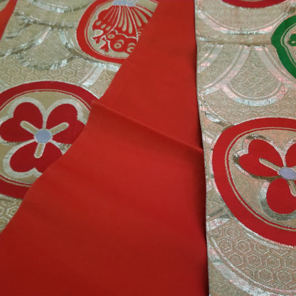 "Butterfly Crests" Vintage Han Maru Obi