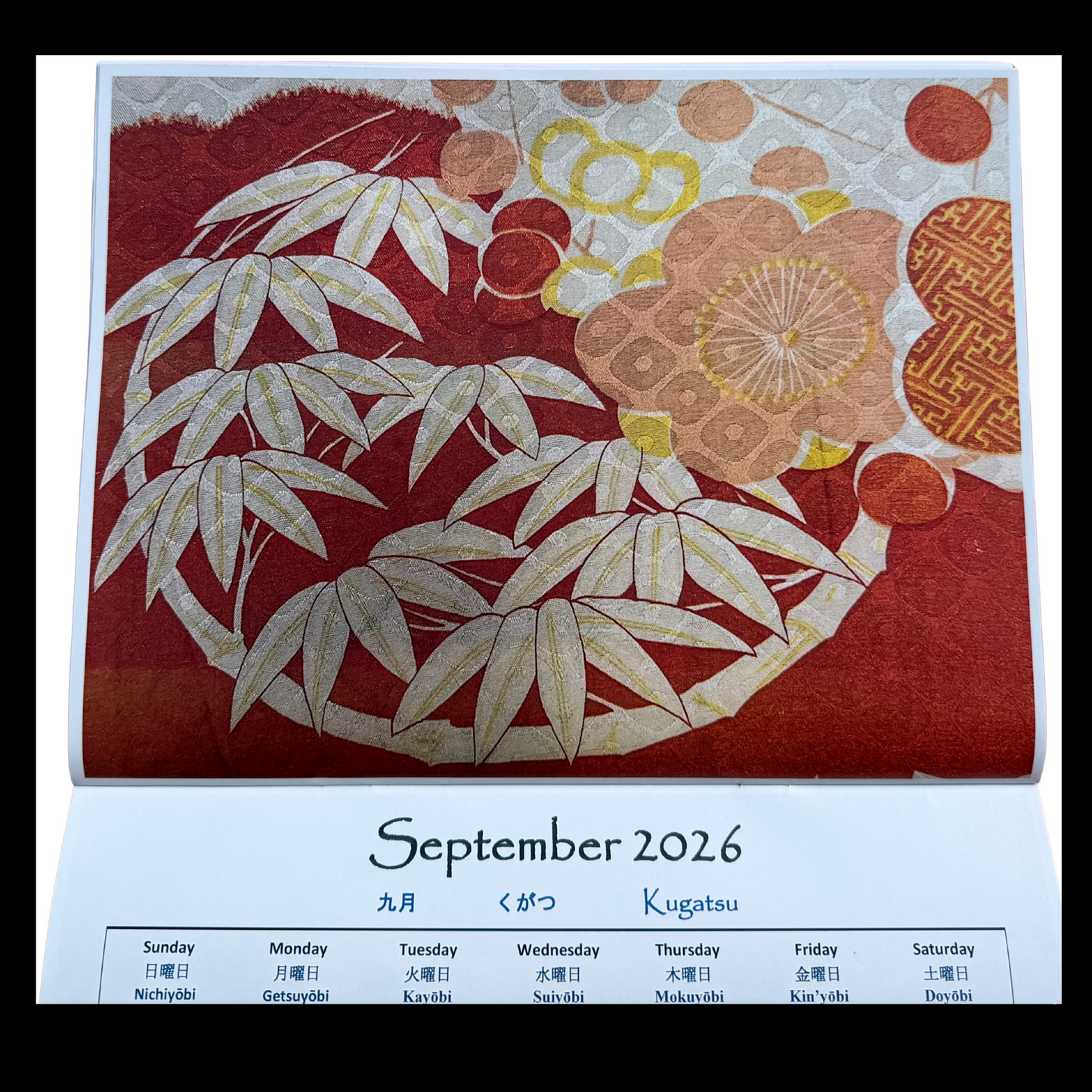 2026 Wall Calendar - Girls Kimono